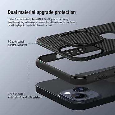 Maske i futrole za telefone: Futrola Nillkin Super Frost Pro za iPhone 15 (6.1) crna (logo cut). Uz — 5