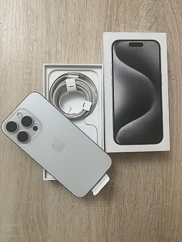 apple x 128 gb: IPhone 15 Pro, 256 GB, White Titanium — 1