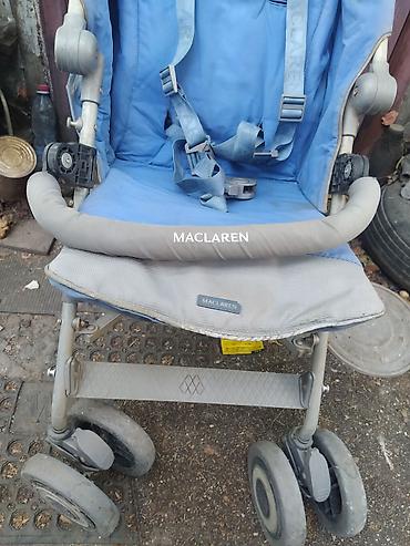 maclaren коляски: Коляска, цвет - Голубой, Б/у — 7