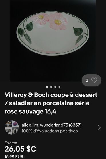Kuhinjski setovi: Cinije vintaz Villeroy - Boch Nemacka Wild Rose. Univerzalne cinije — 4