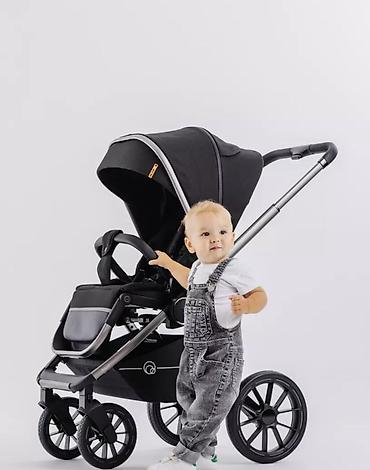 Коляски: Коляска, Другой бренд, цвет - Черный, Б/у, Самовывоз, Платная доставка — 2