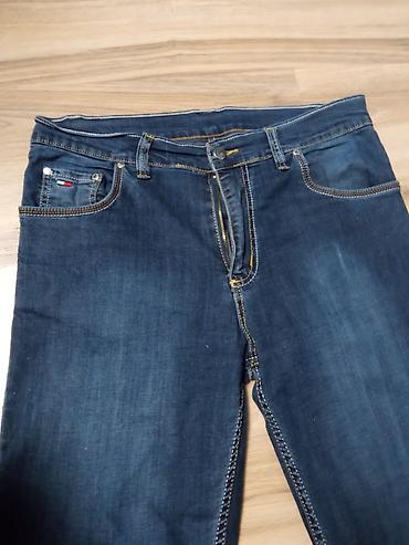 Farmerke: Muške farmerke, tamno plavi denim sa blagim izbledelim efektom — 4