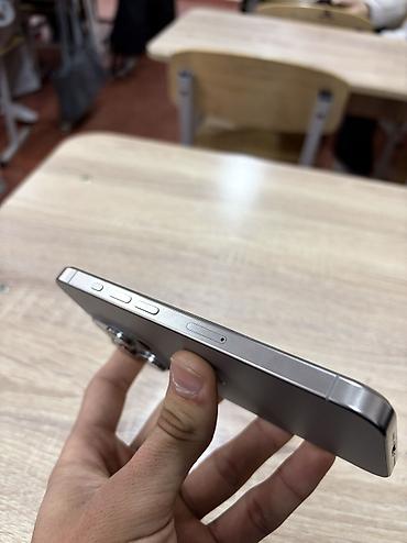 haley hy 6001: IPhone 15 Pro, Б/у, 256 ГБ, Natural Titanium, Зарядное устройство, Защитное стекло, Чехол, 80 % — 3
