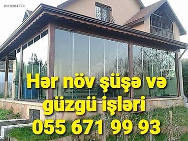 Duş kabinaları, arakəsmələr: 🪟Hər növ şüşə və güzgü işləri: duş kabin,arakəsmə,fasat,qumlama,əyilmə — 7