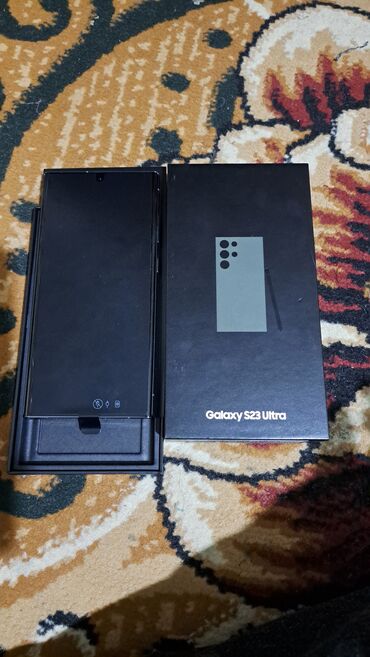 Samsung Galaxy S23 Ultra, Новый, 256 ГБ, цвет - Зеленый, 1 SIM, 2 SIM, eSIM