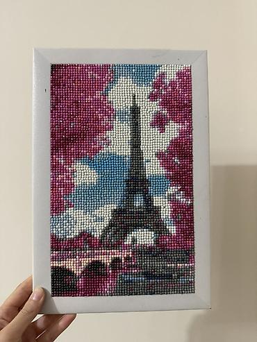 фото мозайка: Картина “Париж” алмазная мозаика (готовая работа). 20x30 — 1