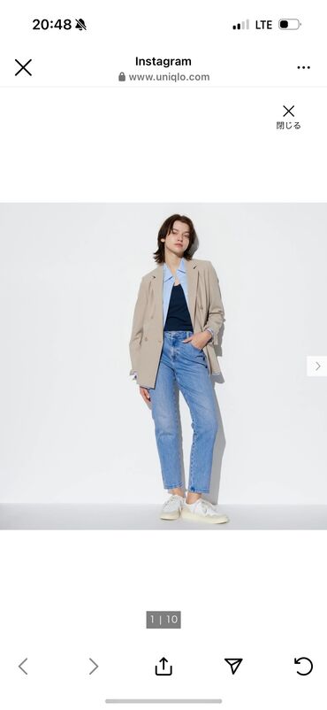 джинсы модные: Прямые, Uniqlo, Япония, Средняя талия