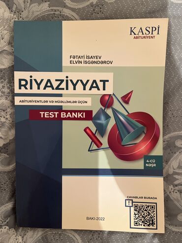 6 cı sinif fizika test: Kaspi Riyaziyyat test bankı, 2022-ci ildə dərc olunub, heç istifadə