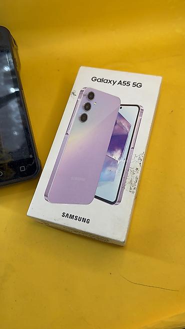 Техника жана электроника: Samsung Galaxy A55, Колдонулган, 128 ГБ, 1 SIM, 2 SIM, eSIM — 3