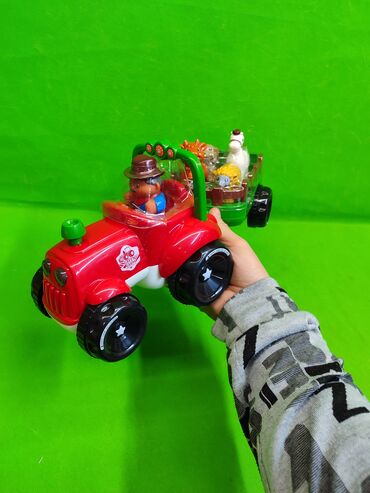 Игрушки: Трактор с прицепом игрушка детская музыкальная🚜 Комплектация товара — 5
