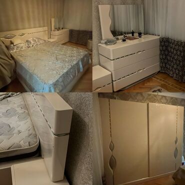 Qonaq otağı dəstləri: İkinəfərlik çarpayı, Dolab, Termo, 2 tumba, İşlənmiş