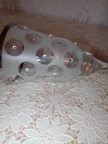 Qədəhlər: Qədəhlər, rəng - Gümüşü, Şüşə, 6 ədədli dəst, Türkiyə — 6