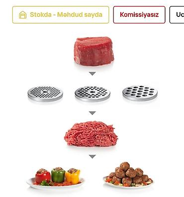 sire ceken: Ət çəkən maşın Bosch, 2200 Vt, Revers ilə, Yeni — 4