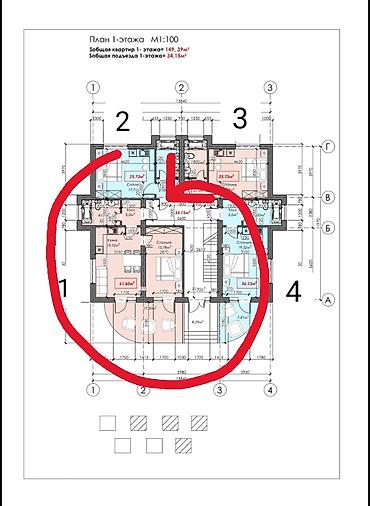 1 bedroom: 1 комната, 60 м², Элитка, 1 этаж, Косметический ремонт — 9