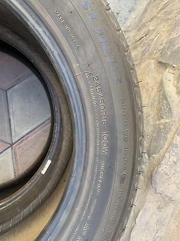 24550: Шины 245 / 50 / R 18, Всесезонная, Б/у, Пара, Легковые, США, Michelin — 2