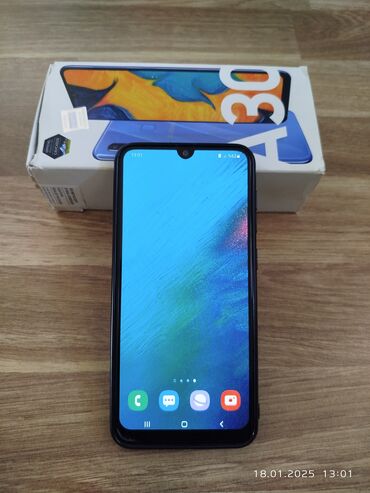 Samsung: Samsung Galaxy A30, 32 GB, rəng - Mavi, Barmaq izi