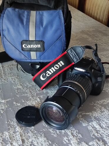 canon 550d kit: Canon fotoaparat Heç bir problemi yoxdur Fotoaparat + 18-200 lens +
