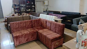 Divan və masa dəstləri: Məhsul: Künc divan dəstləri Təsvir: - Müxtəlif model və rənglərdə — 1