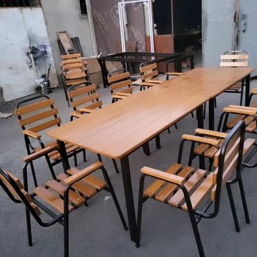 taxta stul: Новый, Прямоугольный стол, 4 стула, Нераскладной, Со стульями, Дерево, Азербайджан