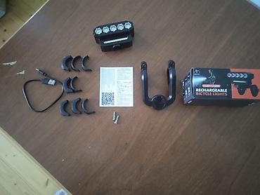 velosiped zapcast: Şarj olunan velosiped farası – 5 LED + 12 SMD Məhsul təsviri: - Ön — 3