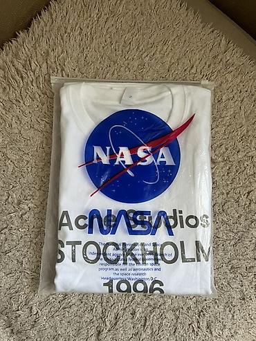 pull and: Футболка Acne Studios STOCKHOLM 1996 цвет:Белый размер:2xl (не подошла — 4