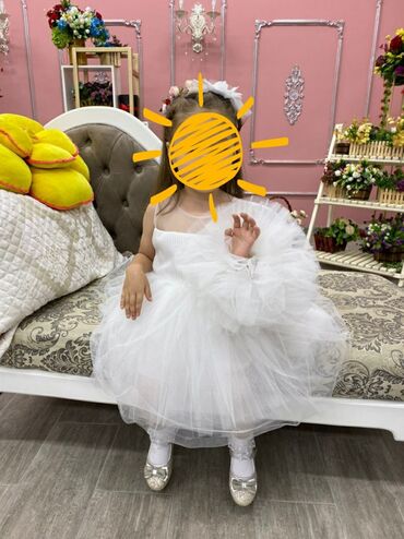 платье на 1 годик: Детское платье, цвет - Белый