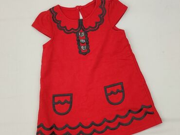 elegancka sukienka midi z długim rękawem: Dress, George, 9-12 months, condition - Perfect
