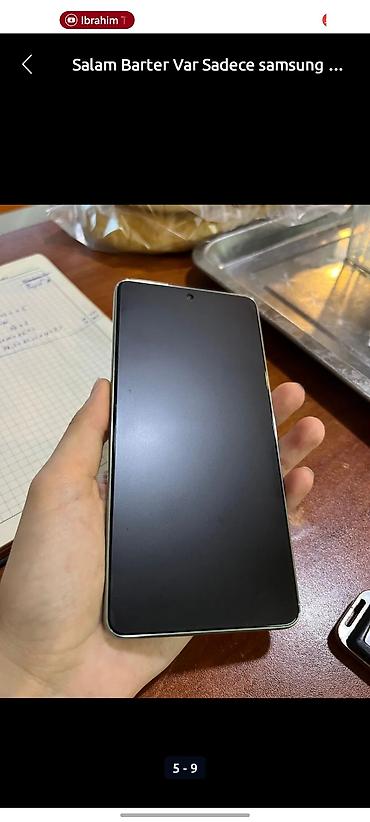 barter iphone x: Samsung Galaxy A73 5G, 128 GB, rəng - Göy, Face ID, Barmaq izi — 1