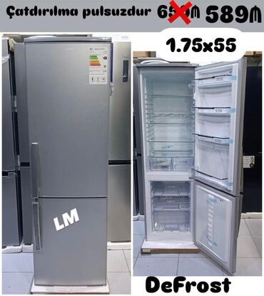 fri bisiren: Soyuducu (DeFrost sistemi ilə) - Rəng: gümüşü - Ölçü: 1.75 x 55 sm