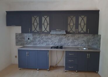 Sifarişlə mətbəx mebeli: Sifarişlə mətbəx dəsti, Özü çəkən petlələr, Mat laminat, Kredit yoxdur, Pulsuz çatdırılma — 2