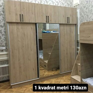 Мебель для дома: Шифоньер, Новый, 3 двери, Купе, Прямой шкаф, Азербайджан