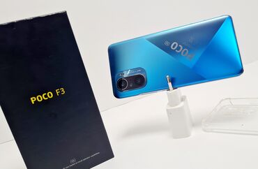 игравые телефоны: Poco F3 GT, Б/у, 256 ГБ, цвет - Синий, 2 SIM