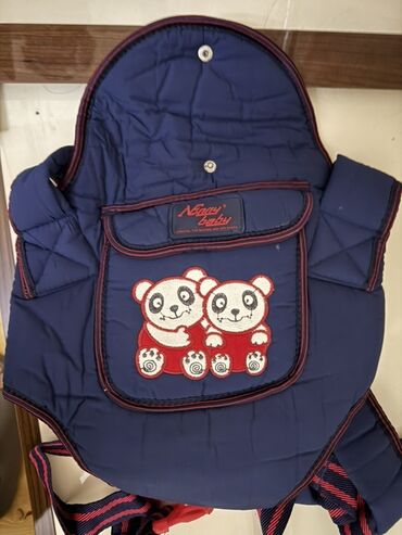 Avtokreslolar: “Nanny Baby” markalı, göy rəngdə, panda təsvirli uşaq daşıma vasitəsi