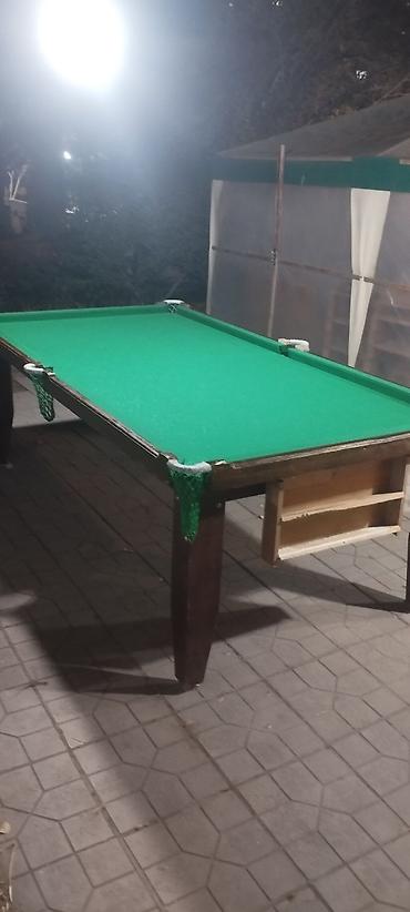 Bilyard masaları: Bilyard (Rusiya bilyardı) stolu - Ölçü: böyük format, 6 cib (künc və — 1