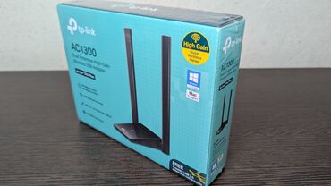 Модемы и сетевое оборудование: Адаптер Wi-Fi USB TP-LINK Archer T4U Plus AC1300 400Mb/s 2.4Hz 867Mb/s