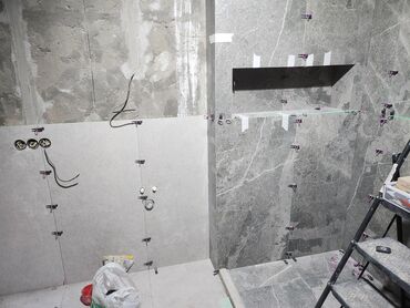 кант трасса: Дубалдарды грунттоо үчүн даярдоо, Плиткаларды кесүү, Гидроизоляция иштери | Карапа плиткасы, Керамогранит плиткасы, Мозаика плиткасы | Тикелей төшөө, Диагоналдуу төшөө, Горизонталдуу төшөө 6 жылдан ашык тажрыйба
