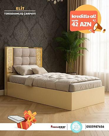 Çarpayılar: Yeni, Təknəfərlik çarpayı, Bazasız, Matras ilə, Siyirməsiz, Azərbaycan — 6