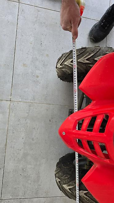 Kvadrosikllar: Uşaq/yeniyetmə üçün ATV (kvadrosikl) - Rəng: qırmızı, kompakt korpus — 6