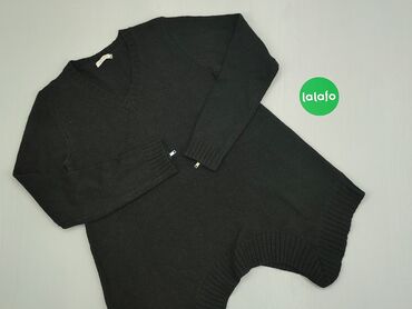 Bluzki: Bluza, M (EU 38), wzór - Jednolity kolor, kolor - Czarny