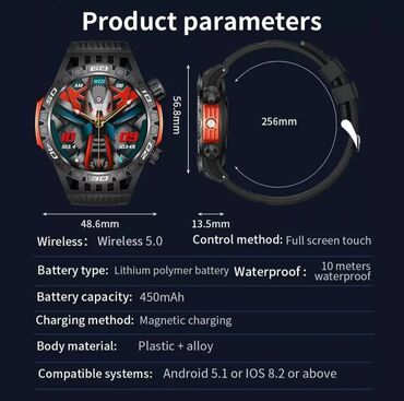 Qol saatları: Yeni, Qol saatı, rəng - Qara — 7