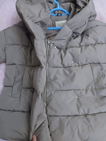 Пуховики и зимние куртки: Пуховик, Короткая модель, Китай, С поясом, С капюшоном, Оверсайз, M — 8