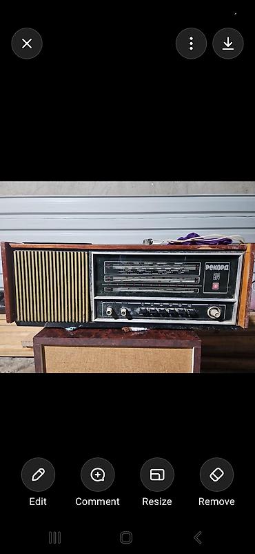 tuner tv: “Рекорд-314” radioladır. Bu model sovet dövrünə aiddir və 1970-ci — 1