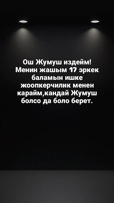 ученик маляра: Услуга: ищу работу в Оше О себе: - Возраст: 17 лет, парень - — 1