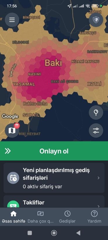 QAZ: Bakı üzrə taksi xidməti - Şəhərdaxili və yaxın rayonlara gedişlər -