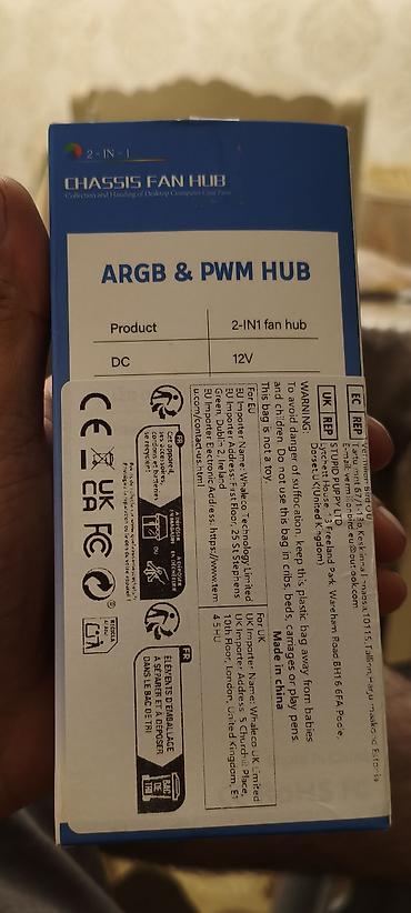 iphone 8 satisi: AuyiHomu ARGB & PWM Fan Hub – 2‑in‑1 şassi fan paylayıcı — 3