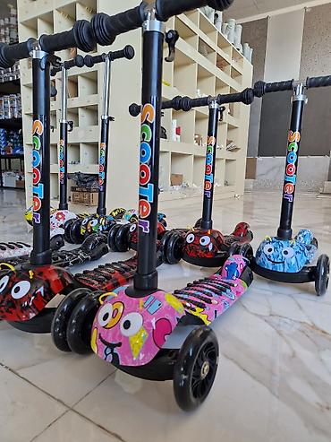 maşın ucun basavik: Uşaq skuterləri – 3 təkərli, dönmə mexanizmi ilə - Model: “Scooter” — 2