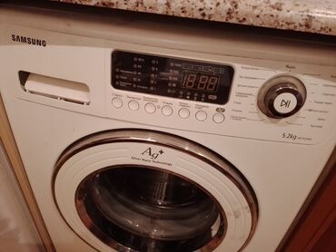 Швейные машины: Стиральная машина Samsung, 5 кг, Б/у, Автомат, Есть сушка, Самовывоз