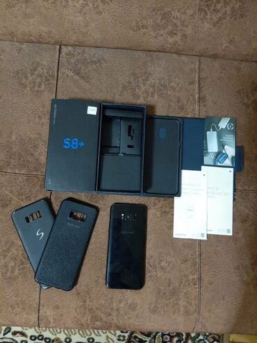 Elektronika: Samsung Galaxy S8 Plus | 64 GB | rəng - Qara | Sensor, Barmaq izi, Simsiz şarj