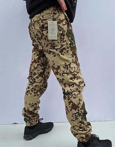 Ostale pantalone: Muške taktičke cargo pantalone – Flecktarn kamuflaža - Uzorak — 2