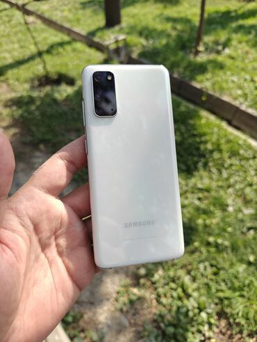 сколько стоит s20: Samsung Galaxy S20, Колдонулган, 128 ГБ, түсү - Ак, 1 SIM, eSIM